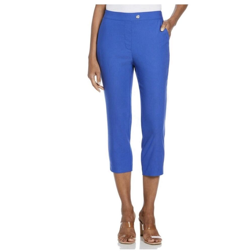 Rafaella Women's Stretch Capri Pant Blue Size 6